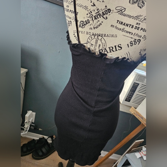 Black Mini Dress L Petite - Picture 2 of 8